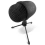 Krom Micrófono Kimu Pro con Salida Jack 3.5 mm y Micro USB, Micrófono Condensador Unidireccional para Streaming, Podcasts y Grabación